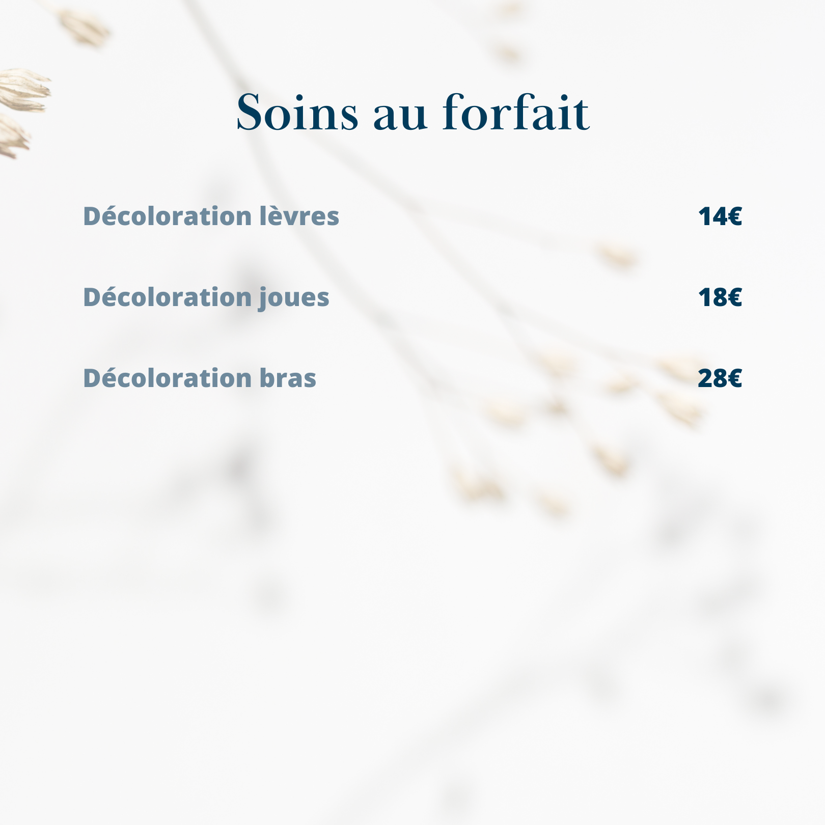 SOINS DÉCOLORATION